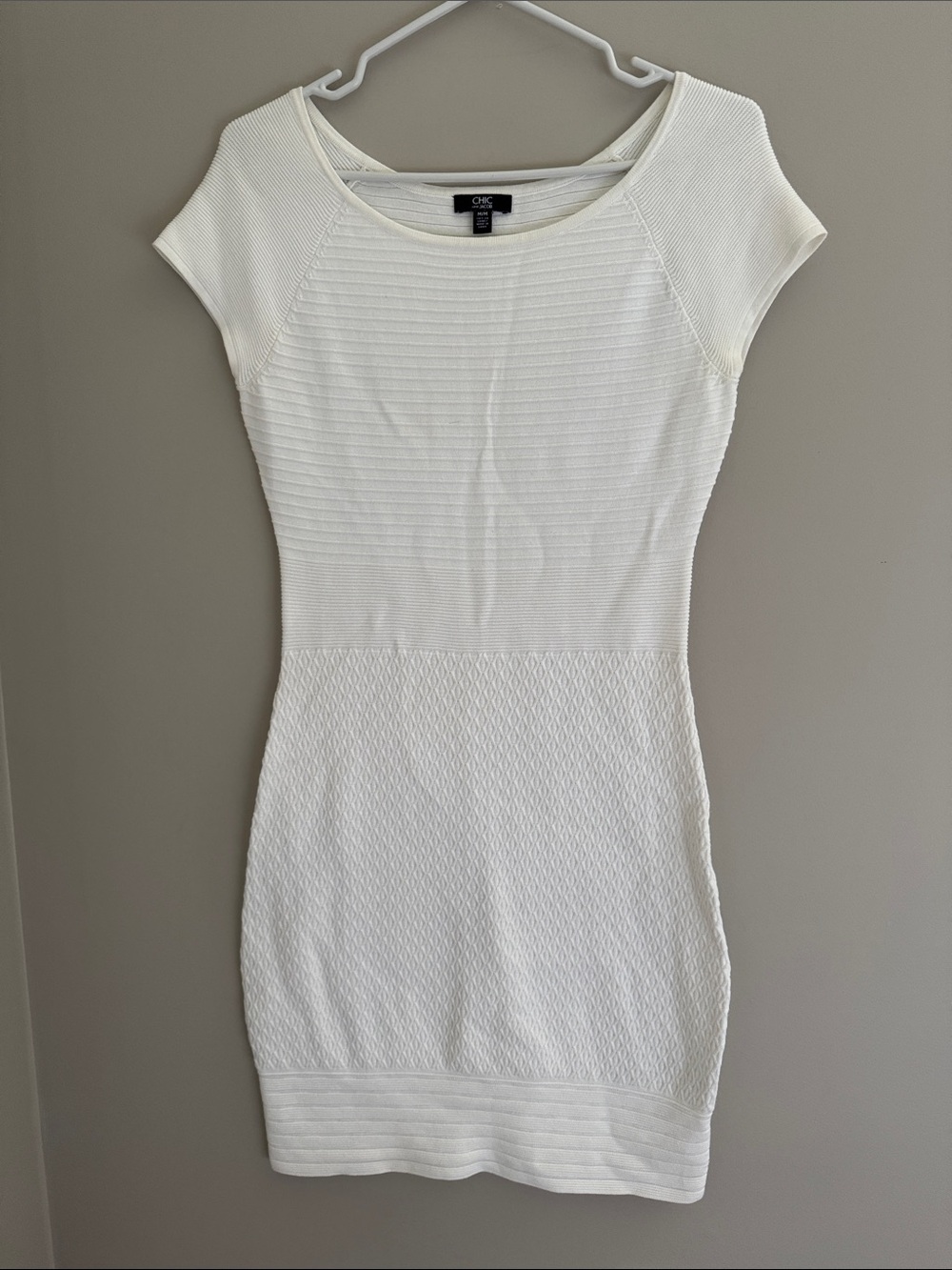 BCBG TEXTURED KNIT DRESS